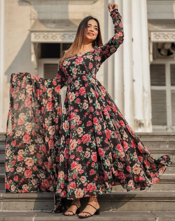 🌹 Midnight Bloom Maxi Dress 🌙🌺