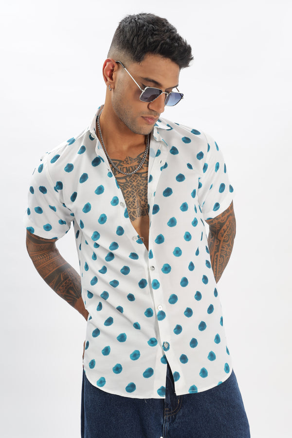 Men's Stylish Half Sleeves Printed Shirt (M5)