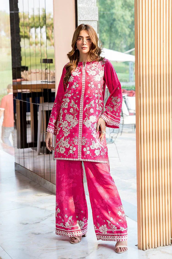 🌺✨Radiant Magenta Floral Printed Co-ords Set